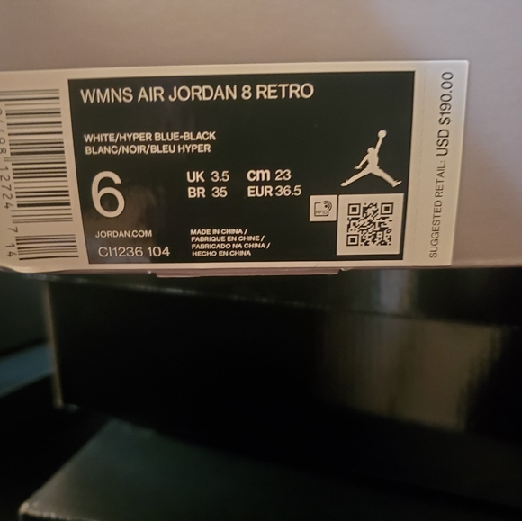 Womens air jordan 8 retro. - Picture 8 of 8